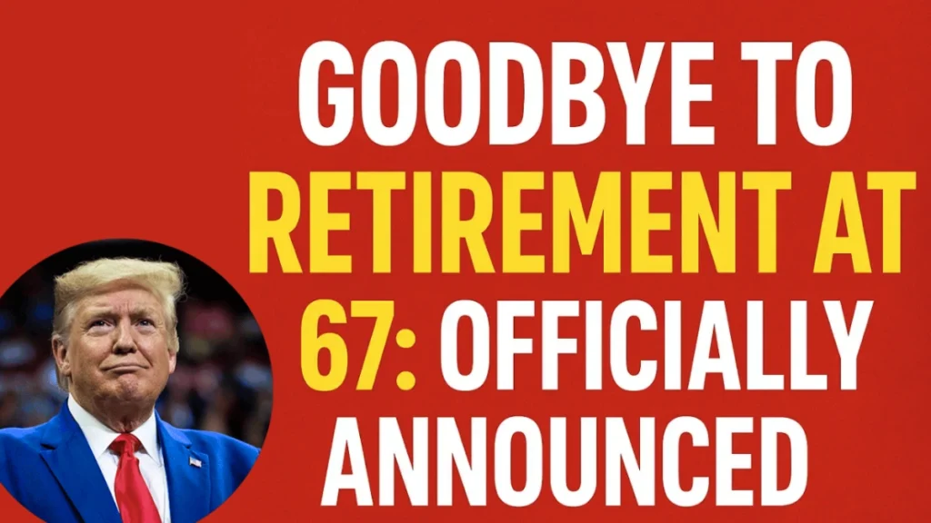 Goodbye to Retirement at 67