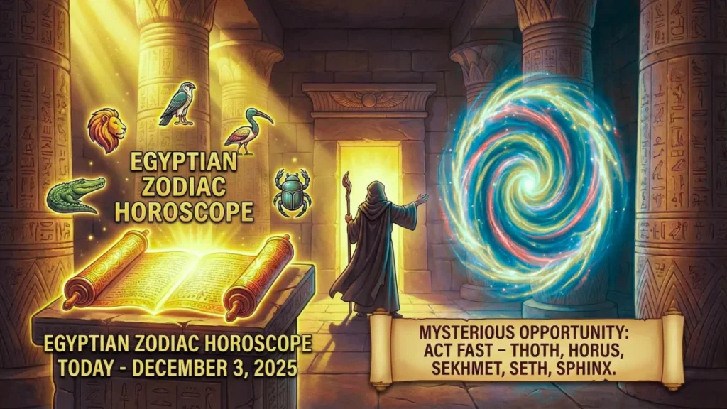 Egyptian Zodiac Horoscope 3rd December 2025